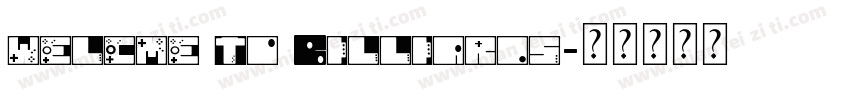 welcme to Billiards字体转换